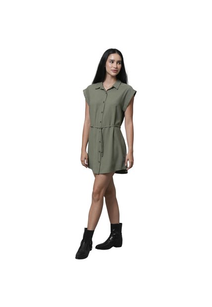 VESTIDO RIFLE MUJER 272H001 VERDE OSCURO Talla XL