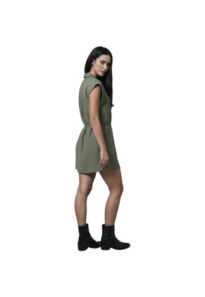 VESTIDO RIFLE MUJER 272H001 VERDE OSCURO Talla S