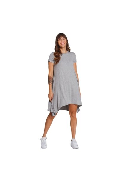 VESTIDO RIFLE MUJER 270B000 IN VE CT RT GRIS CLARO Talla XL