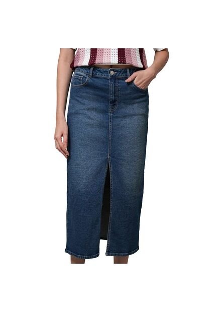 FALDA RIFLE MUJER 241H002 AZUL MEDIO Talla 10