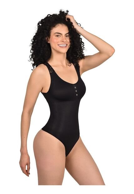 Body Back Lace Negro Ritchi Con Encaje