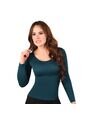 Blusa Control Manga 3/4 Cuello Redondo Ritchi Mujer de Ritchi