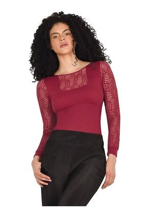 Body Faja Control Mujer Ritchi Manga LargaEscote En Blonda