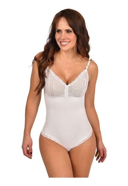 Body Faja Ritchi Con Tiras De Encaje Cómodo Versátil