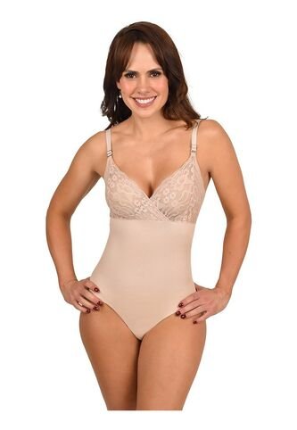 Faja Panty Control Abdomen Con Diseño En Busto Tiras Graduables Y Encaje Floral Ritchi Ritchi