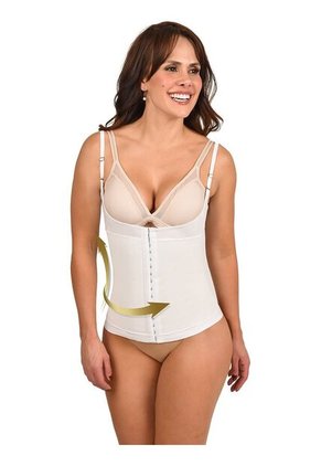 Camiseta Faja Busto Libre Con Broches Cargaderas Removibles Control Látex Powernet Ritchi