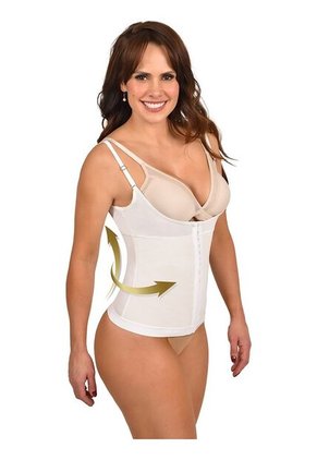 Camiseta Faja Busto Libre Con Broches Cargaderas Removibles Control Látex Powernet Ritchi