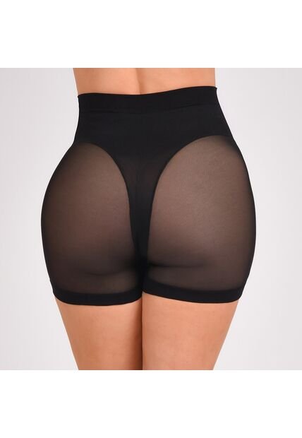 Panty Faja Control Tipo Cachetero Ritchi Transparencia En Tull Apariencia Tanga Brasilera