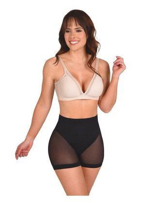 Panty Faja Control Tipo Cachetero Ritchi Transparencia En Tull Apariencia Tanga Brasilera