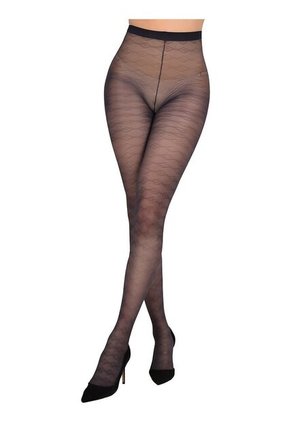 Media Velada Ritchi Diseño Rombos Elegante Sofisticada