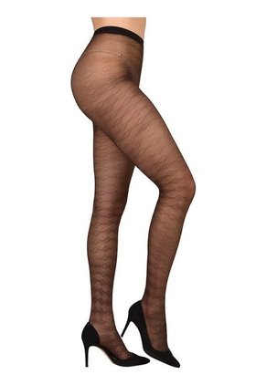 Media Velada Ritchi Diseño Rombos Elegante Sofisticada