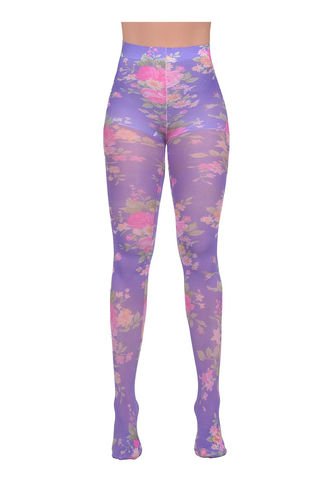 PANTY MEDIA OPACA SOFT TOUCH ESTAMPADO EN FLORESITAS RITCHI Ritchi