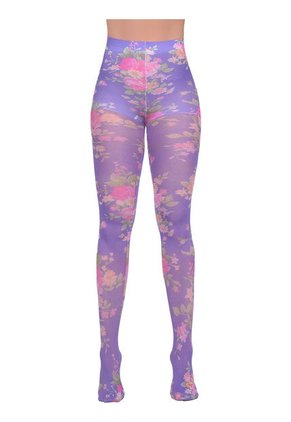 PANTY MEDIA OPACA SOFT TOUCH ESTAMPADO EN FLORESITAS RITCHI