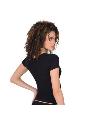 Blusa Control Manga Corta Con Escote Redondo Ritchi