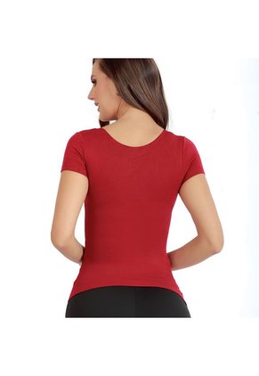 Blusa Control Manga Corta Con Escote Redondo Ritchi