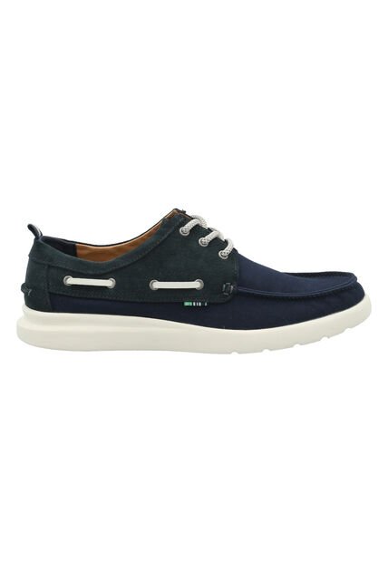 Mocasín Algodón Orgánico Hombre Gaston Azul Rockford RKF