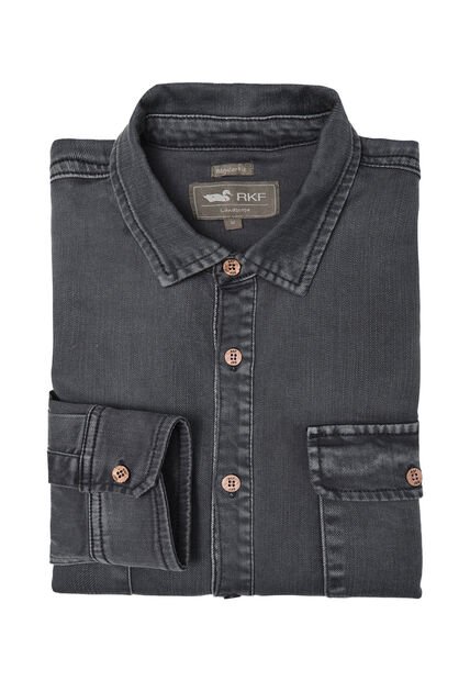 Camisa M/L Denim Fibras Naturales Para Hombre RK1110211622-TX7 RKF