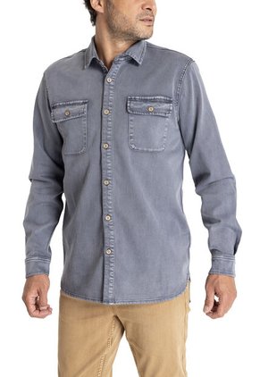 Camisa M/L Denim Fibras Naturales Para Hombre RK1110211622-TX7 RKF