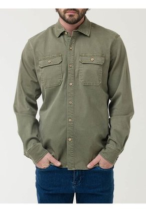 Camisa Manga Larga Hombre Rockford SHR-DENIM-SPM25 Gris RKF