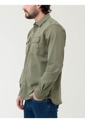 Camisa Manga Larga Hombre Rockford SHR-DENIM-SPM25 Gris RKF