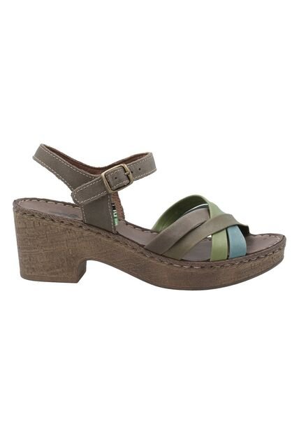 Sandalia Cuero Mujer Dalia Verde Rockford RKF