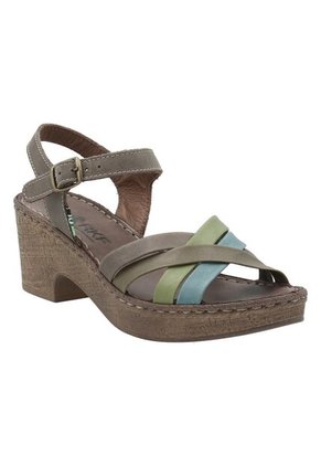 Sandalia Cuero Mujer Dalia Verde Rockford RKF