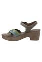 Sandalia Cuero Mujer Dalia Verde Rockford RKF de Rkf