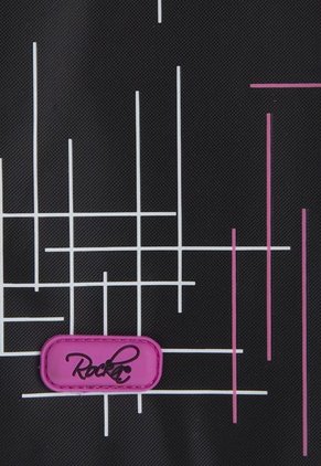 Bolso Rocka Negro-Fucsia
