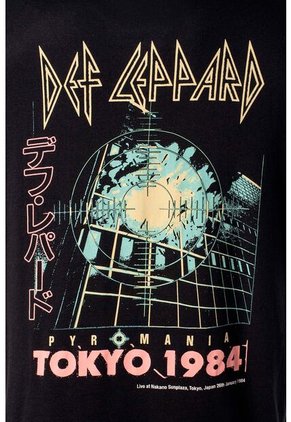 Camiseta De Def Leppard Relax Fit Para Hombre XS
