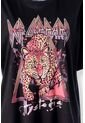 Camiseta De Def Leppard Relax Fit Para Mujer M de ROCKBANDS