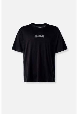 Camiseta De Def Leppard Relax Fit Para Hombre L ROCKBANDS