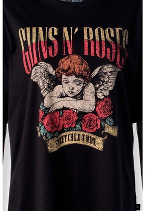 Camiseta De Guns N' Roses Relax Fit Para Mujer XS