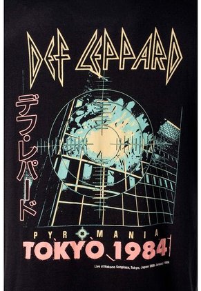 Camiseta De Def Leppard Relax Fit Para Hombre XL