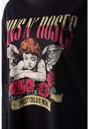 Camiseta De Guns N' Roses Relax Fit Para Mujer XL