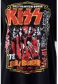 Camiseta De Kiss Manga Corta Negra Género Neutro XL de ROCKBANDS