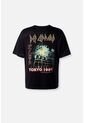 Camiseta De Def Leppard Relax Fit Para Hombre XS de ROCKBANDS