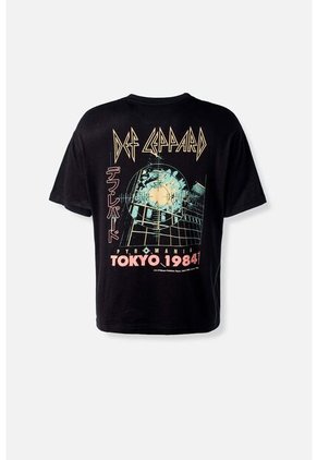 Camiseta De Def Leppard Relax Fit Para Hombre XS