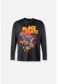 Camiseta De Black Sabbath Relax Fit Para Hombre M de ROCKBANDS