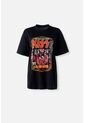 Camiseta De Kiss Manga Corta Negra Género Neutro M de ROCKBANDS