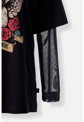 Camiseta De Guns N' Roses Relax Fit Para Mujer M