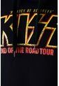 Buzo De Kiss Negro Con Capucha Género Neutro L de ROCKBANDS
