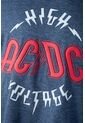 Camiseta De AC/DC Manga Corta Azul Cross Para Hombre XL de ROCKBANDS