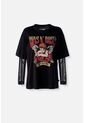 Camiseta De Guns N' Roses Relax Fit Para Mujer L de ROCKBANDS