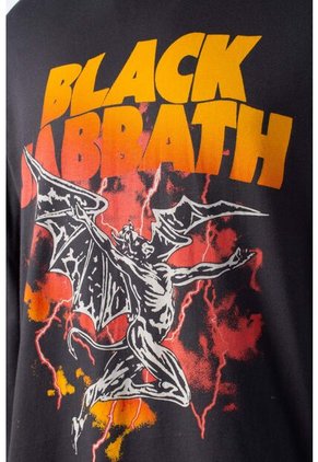 Camiseta De Black Sabbath Relax Fit Para Hombre M