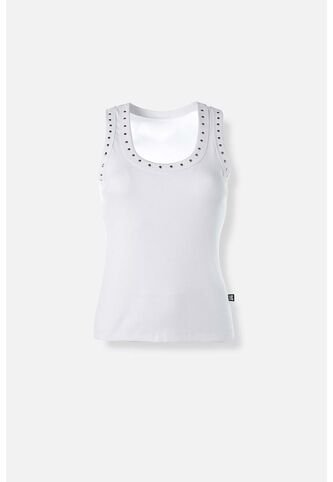 Camiseta De Movies Blanca Slim Fit Para Mujer M ROCKBANDS