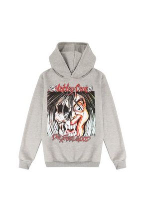 Hoodie Capota Adulto Mötley Crüe Gris