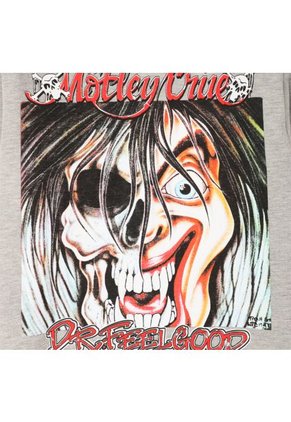 Hoodie Capota Adulto Mötley Crüe Gris
