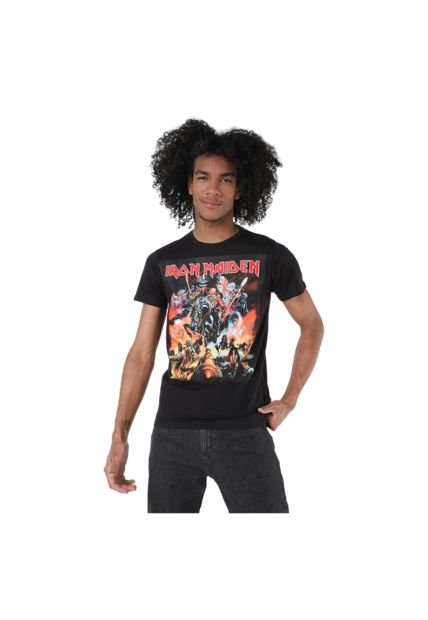 Camiseta Adulto Iron Maiden Negro
