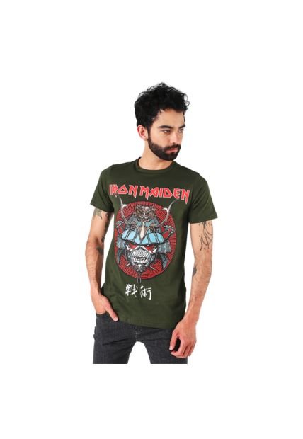 Camiseta Adulto Iron Maiden Verde