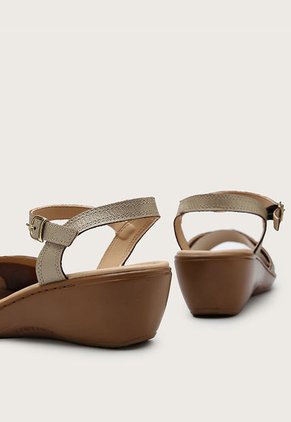 Sandalia Tacón Corrido Café-Nude-Azul Romulo